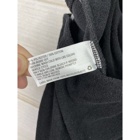 Wild Fable Shortall Womens L Black Terry Cloth Short Romper Halter Beach NWT! - Picture 13 of 13